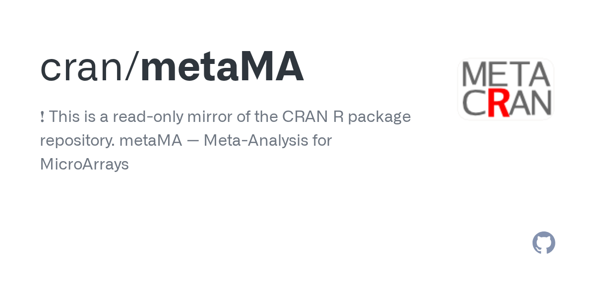 R: metaMA