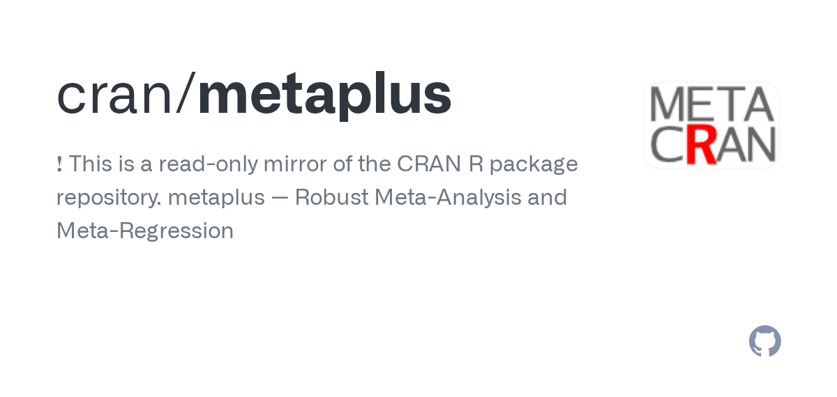 R: metaplus