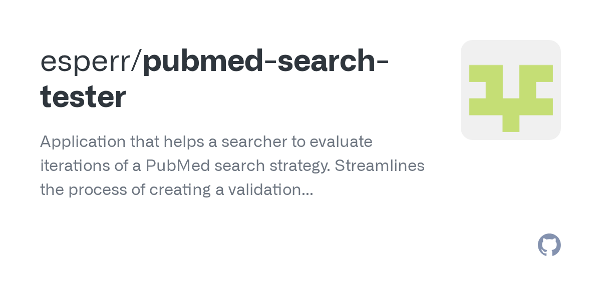 PubMed Search Tester